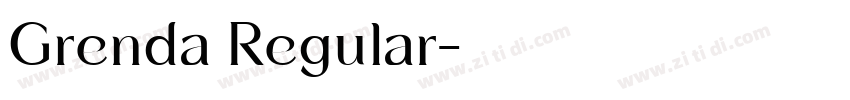 Grenda Regular字体转换